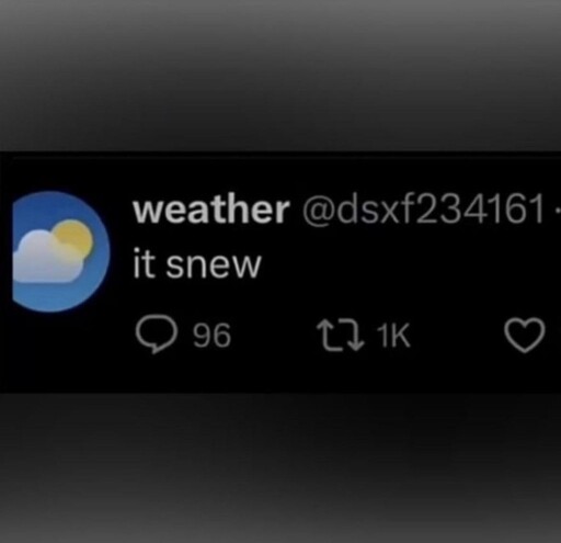 Latest weather report: 