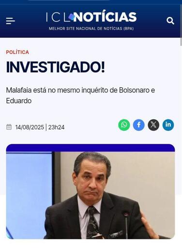 Print do ICL Notícias